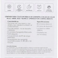 Westek Battery Operated Lights Bria LED Bar Light RGB With Remote | BL-BR33RGB-SW