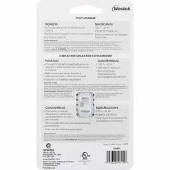 Westek Indoor Plug-In 3-Level Touch Dimmer | 6004B