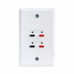 Zenith Consumer Electronics Speaker Wire Wallplate, White | AW1001SPW