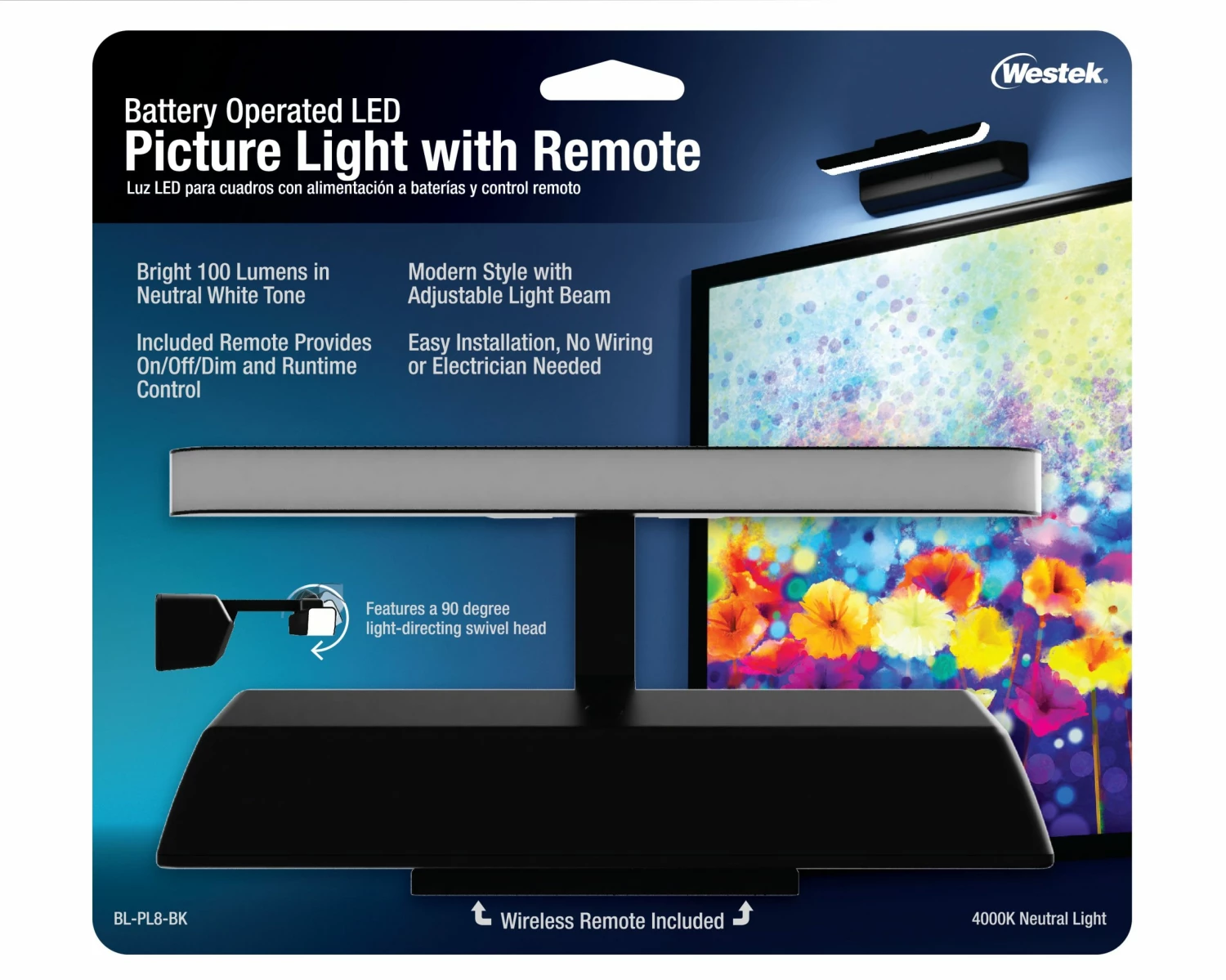 Cheapest ⭐ Westek 8" LED Picture Light - Satin Black | BL-PL8-BK ⭐ 6 Westek 8" LED Picture Light - Satin Black | BL-PL8-BK