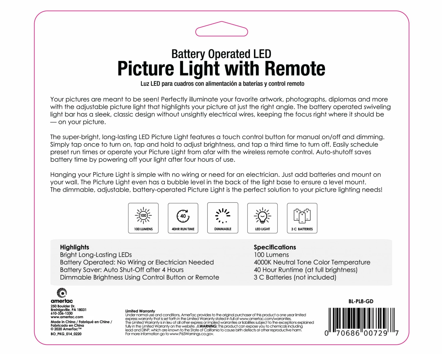 Flash Sale π Westek 8" LED Picture Light - Satin Gold | BL-PL8-GD Battery Operated Lights π€© 7 Westek 8" LED Picture Light - Satin Gold | BL-PL8-GD Battery Operated Lights