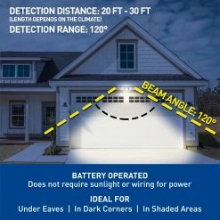 Westek Standard Wireless Motion Activated Security Light | BL-SMSL Battery Operated Lights