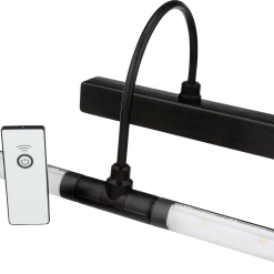 RiteLite 13" LED Picture Light W/ Remote - Black | LPL601XLBRC Battery Operated Lights