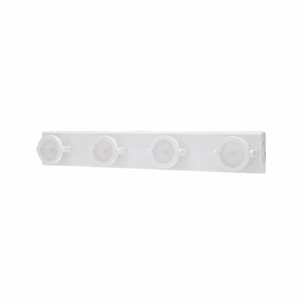Flash Sale ❤️ Westek Battery Operated Lights LED Under Cabinet Track Light W/ Battery Backup - White | LPL704WAC 🤩 4 Westek Battery Operated Lights LED Under Cabinet Track Light W/ Battery Backup - White | LPL704WAC