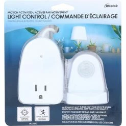 Westek Indoor Plug-In Corded Motion Activated Light Control | MLC12BC-4 Light Controls