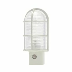 Westek Industrial Cage LED Path Night Light | NL-CAGE-W, NL-CAGE-N