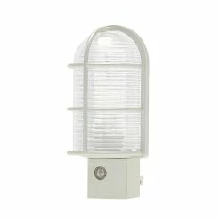 Westek Industrial Cage LED Path Night Light | NL-CAGE-W, NL-CAGE-N