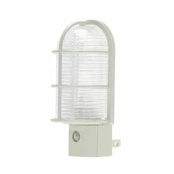 Westek Industrial Cage LED Path Night Light | NL-CAGE-W, NL-CAGE-N