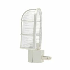 Westek Industrial Cage LED Path Night Light | NL-CAGE-W, NL-CAGE-N