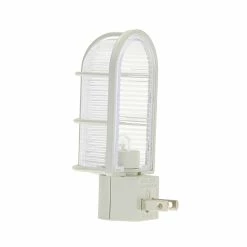 Westek Industrial Cage LED Path Night Light | NL-CAGE-W, NL-CAGE-N