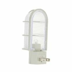 Westek Industrial Cage LED Path Night Light | NL-CAGE-W, NL-CAGE-N