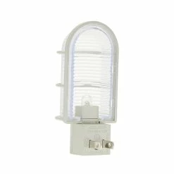 Westek Industrial Cage LED Path Night Light | NL-CAGE-W, NL-CAGE-N