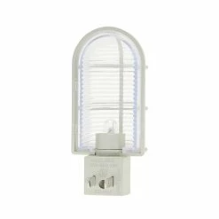 Westek Industrial Cage LED Path Night Light | NL-CAGE-W, NL-CAGE-N