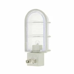 Westek Industrial Cage LED Path Night Light | NL-CAGE-W, NL-CAGE-N