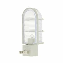 Westek Industrial Cage LED Path Night Light | NL-CAGE-W, NL-CAGE-N