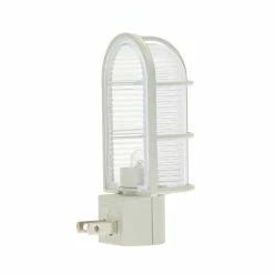 Westek Industrial Cage LED Path Night Light | NL-CAGE-W, NL-CAGE-N