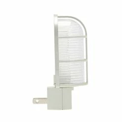 Westek Industrial Cage LED Path Night Light | NL-CAGE-W, NL-CAGE-N