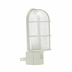 Westek Industrial Cage LED Path Night Light | NL-CAGE-W, NL-CAGE-N