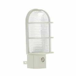 Westek Industrial Cage LED Path Night Light | NL-CAGE-W, NL-CAGE-N