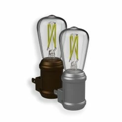 Westek Vintage Edison Filament LED Night Light | NL-EDSN-DB, NL-EDSN-DN