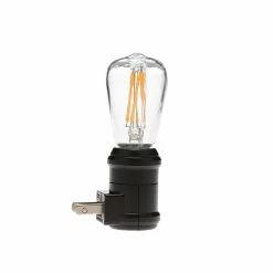 Westek Vintage Edison Filament LED Night Light | NL-EDSN-DB, NL-EDSN-DN