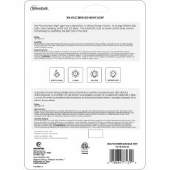 Westek Night Lights Wave Screen LED Night Light | NL-WAVE-TL, NL-WAVE-BL, NL-WAVE-PL