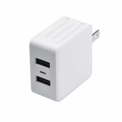 Zenith Dual USB Wall Charger, White | PM1002UW31