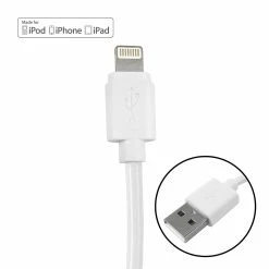 Zenith Lightning 8-Pin To USB Cable, White | PM1003U8W, PM1006U8W Consumer Electronics