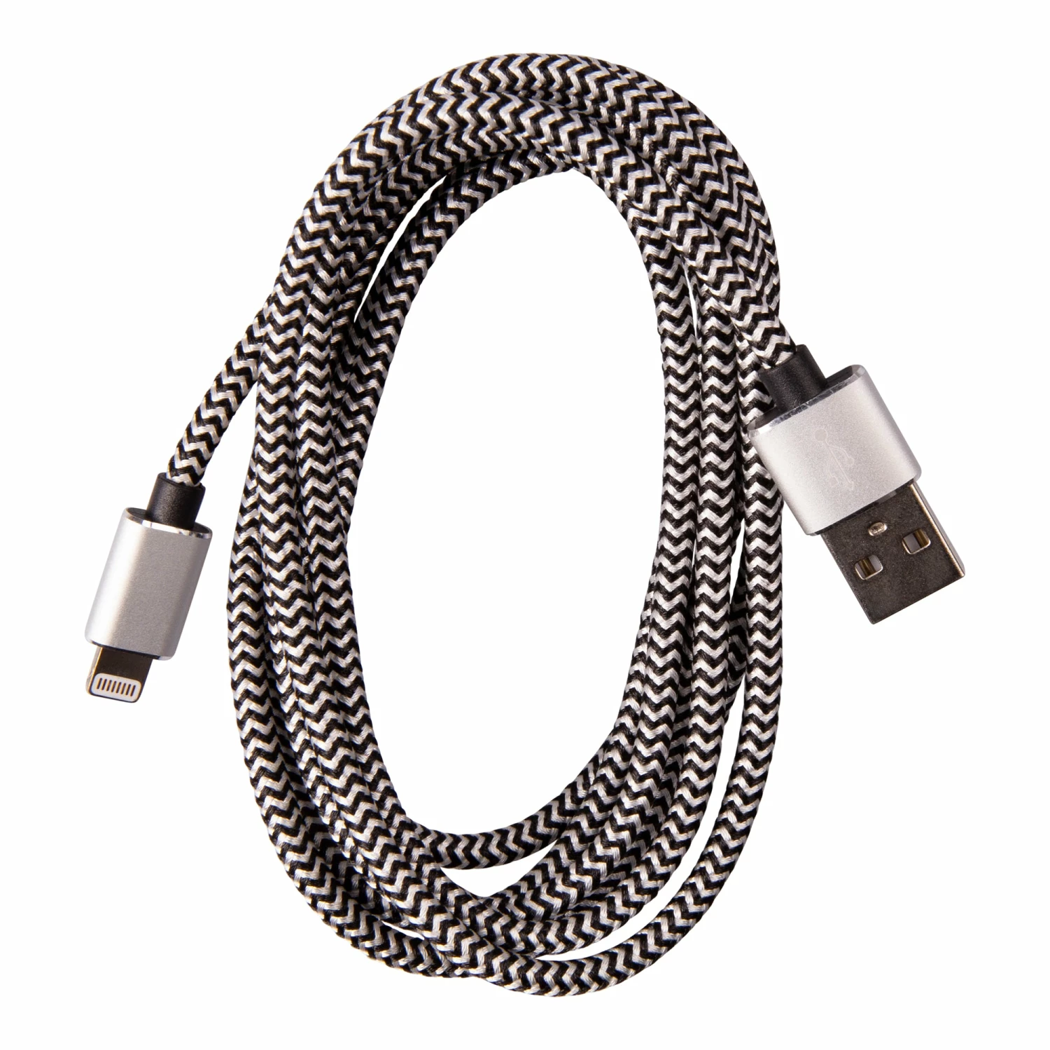 Promo ๐ Zenith Braided Lightning 8-Pin To USB Cable, Black | PM1003U8BB, PM1006U8BB Consumer Electronics ๐ฅฐ 2 Zenith Braided Lightning 8-Pin To USB Cable, Black | PM1003U8BB, PM1006U8BB Consumer Electronics