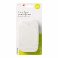 Zenith Consumer Electronics 5000mAh Portable Charger, White | PM6000MPC