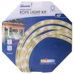 Westek Under Cabinet Lighting Indoor/Outdoor Incandescent Rope Light Kit | ROPE48WW