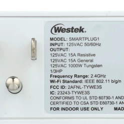 Westek WifiSmart Indoor 1-Outlet Timer | SMARTPLUG1 Timers