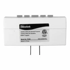 Westek Timers Indoor Weekly Digital Timer 2-Outlet Polarized | TE402WHB