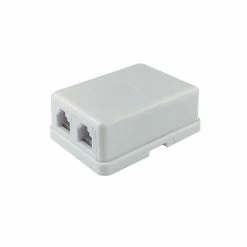 Zenith Consumer Electronics Dual Surface Mount Jack, White | TM1001SMSMW