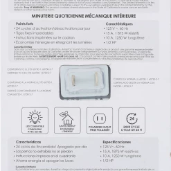 Westek Indoor Mechanical Daily Timer 1-Outlet Polarized I TM1601