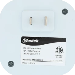 Westek Indoor Mechanical Daily Timer 1-Outlet Polarized I TM1601