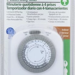 Top 10 π― Westek Timers Indoor Mechanical Daily Timer 4 - Outlet, Polarized, White | TM20DHB π 38 Westek Timers Indoor Mechanical Daily Timer 4 - Outlet, Polarized, White | TM20DHB