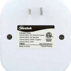 Top 10 π― Westek Timers Indoor Mechanical Daily Timer 4 - Outlet, Polarized, White | TM20DHB π 35 Westek Timers Indoor Mechanical Daily Timer 4 - Outlet, Polarized, White | TM20DHB