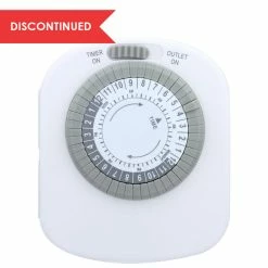 Westek Timers Indoor Mechanical Daily Timer 4 - Outlet, Polarized, White | TM20DHB