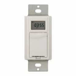 Westek Timers Indoor Wire-In Weekly Digital Wall Switch Timer, 120V | TMDW30