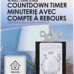 Westek Indoor Wire-In Spring Wound Countdown Timers, White | TMSW15MW, TMSW30MW, TMSW60MW