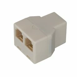 Zenith Consumer Electronics Telephone Splitter, Almond | TS1001SPL2A
