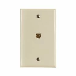 Zenith Flush Mount Telephone Wallplate, Almond | TW1001SA Consumer Electronics