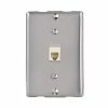 Zenith Consumer Electronics Universal Wall Phone Jack, Silver | TW1001WPS