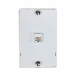 Zenith Universal Wall Phone Jack, White | TW1001WPW