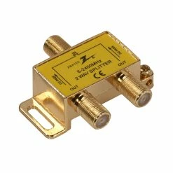 Zenith 2 Way Coax Splitter | VS3001SP2W Consumer Electronics
