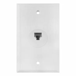 Zenith Consumer Electronics Flush Mount Ethernet Wallplate, White | VW6EW