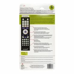Zenith 4-Device Universal Remote W/ Microban® Technology | ZR400MB Consumer Electronics