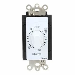 Westek Indoor Wire-In Spring Wound Countdown Timers, White | TMSW15MW, TMSW30MW, TMSW60MW