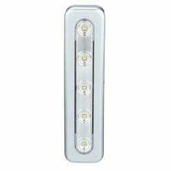 Amerelle Battery Operated Lights LED Mini Task Bars, Silver - 2 Pack | 71187CC